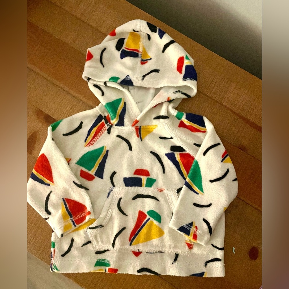 Hanna Andersson terry sailboat sweatshirt 6-12 months